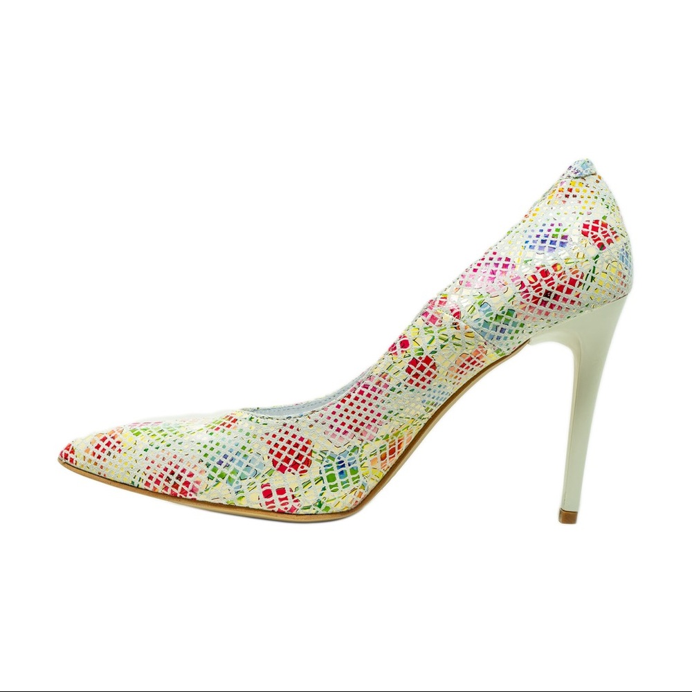 Dénouéé Pumps, White, Size: 9 | EU39
